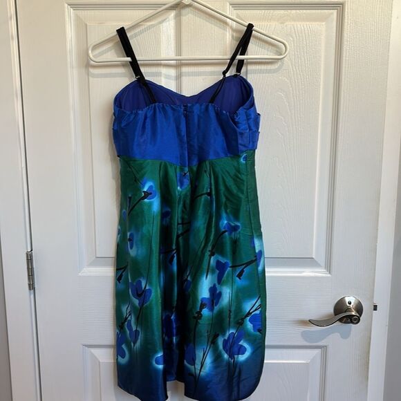 Blue and green dress - Picture 5 of 6